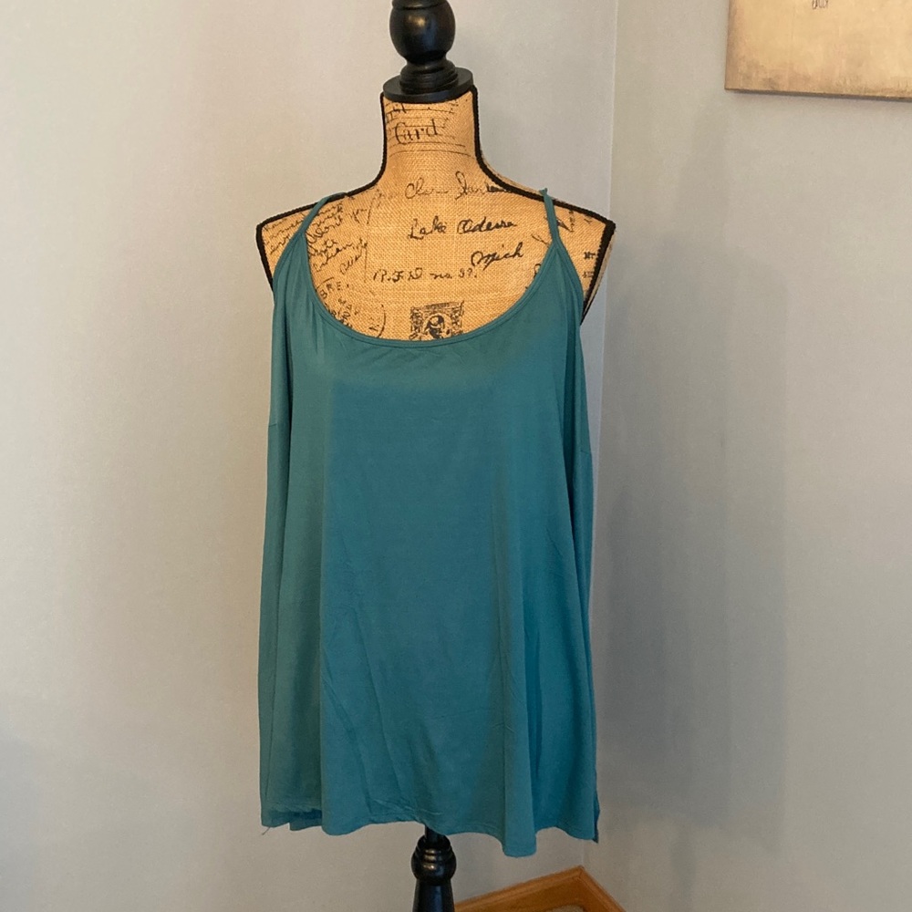Teal Green Camisole Women Size XL/XXL - Adjustable Straps